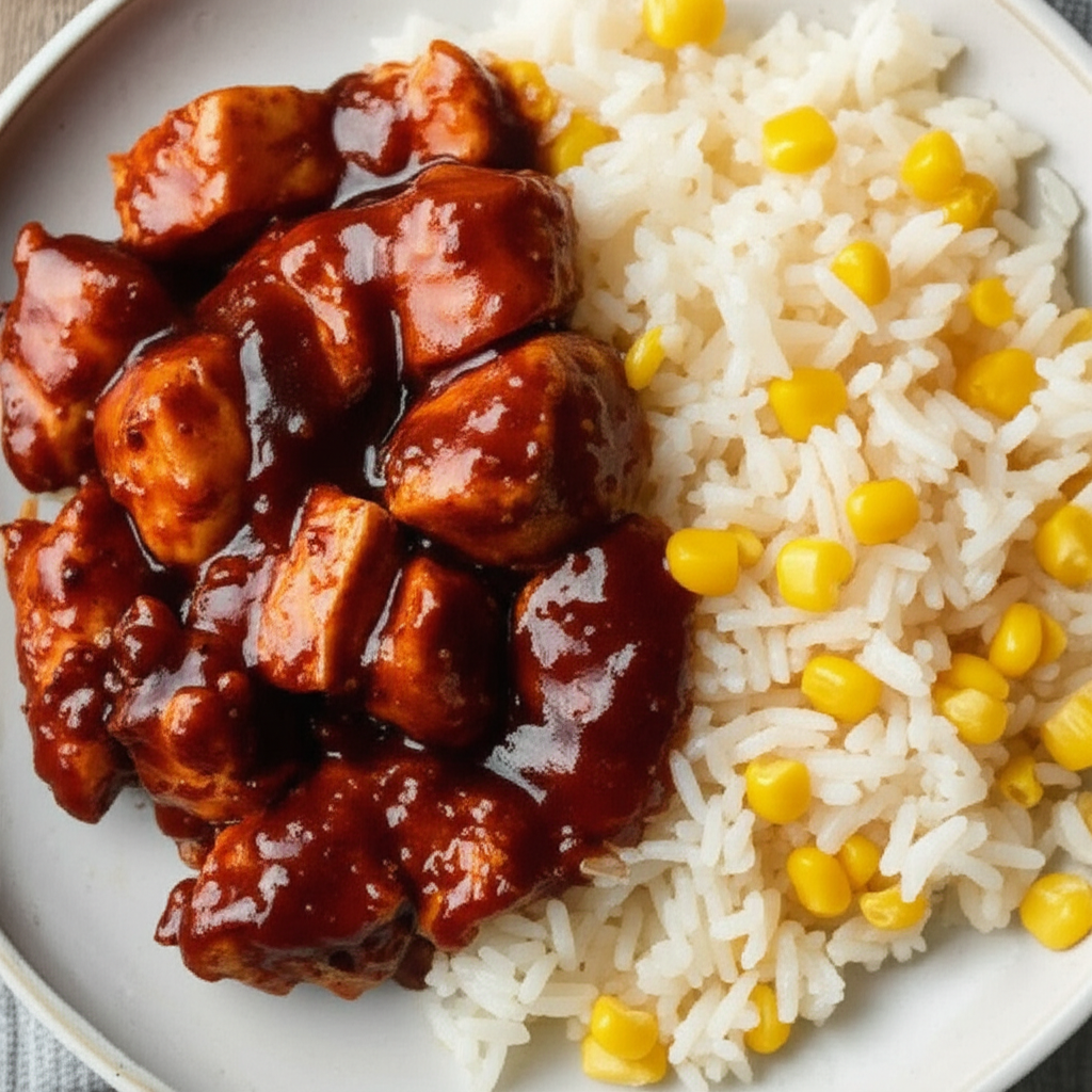 Barbecue Chicken And Rice image