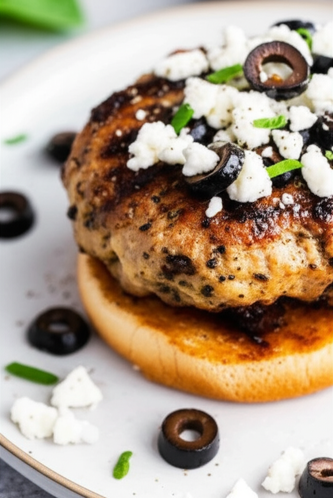 Barbecue Feta Turkey Burgers image