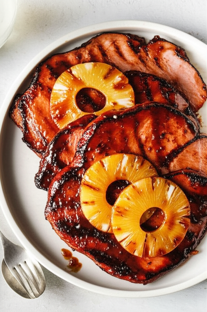 Barbecue Ham Slices image