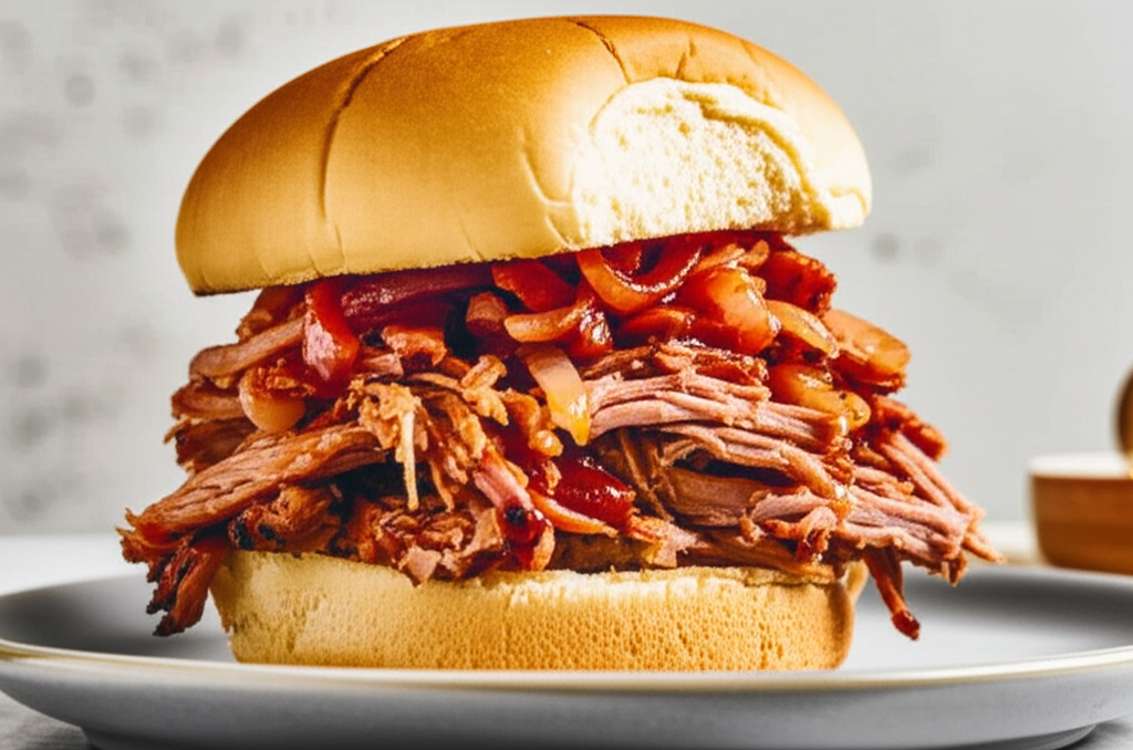 Barbecue Pork Sandwiches image