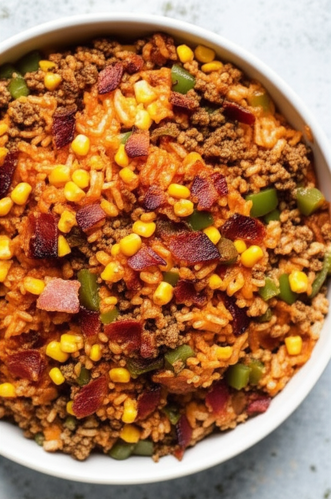 7 Layer Ground Beef Casserole image