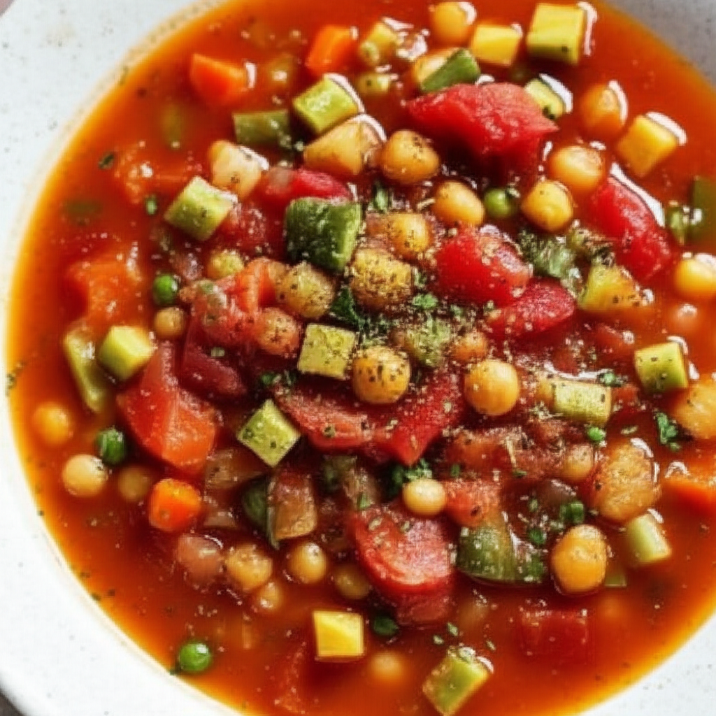 7 Minute Vegetable Soup image
