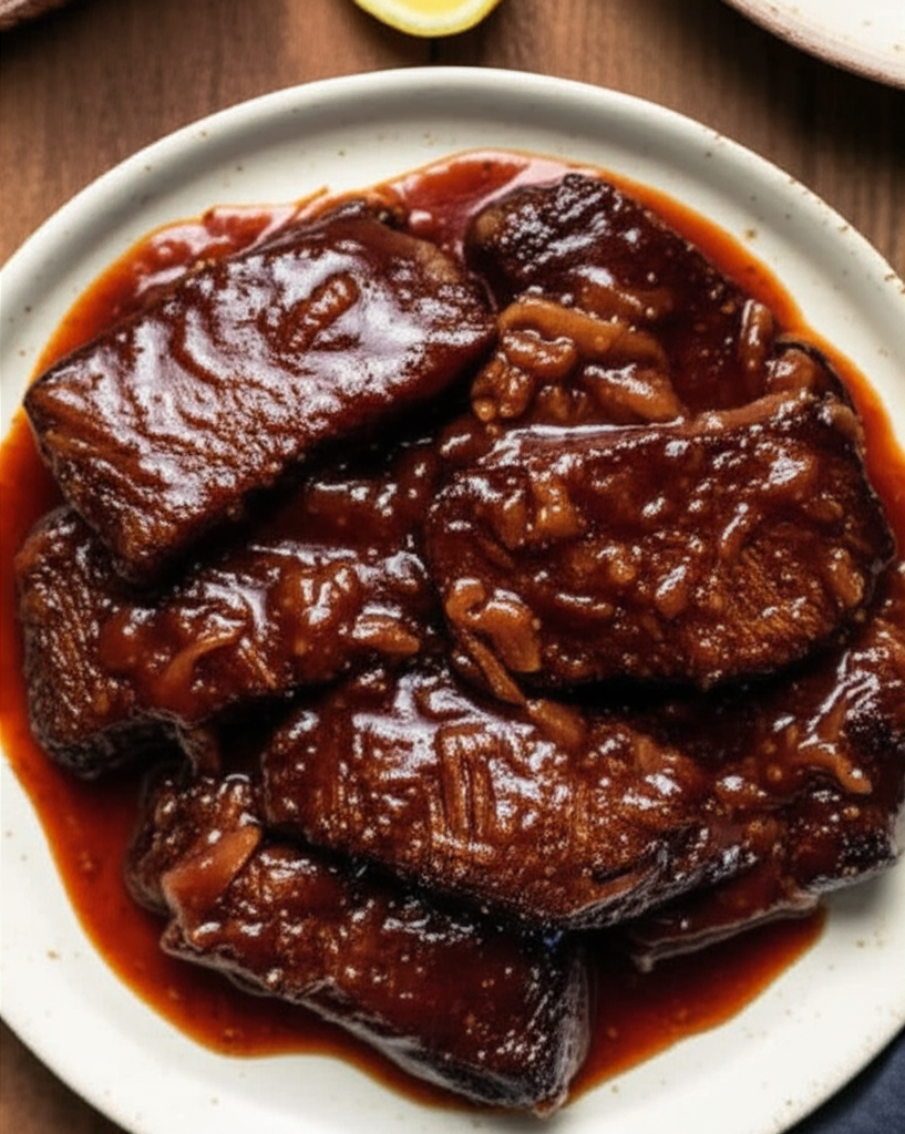 Barbecue Shoulder Steak Skillet image