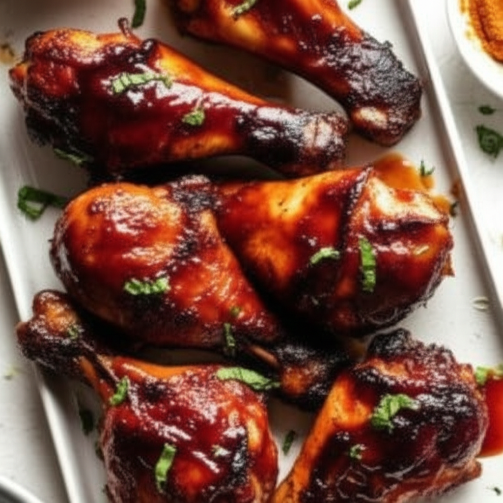 Barbecue Glazed Drumsticks image