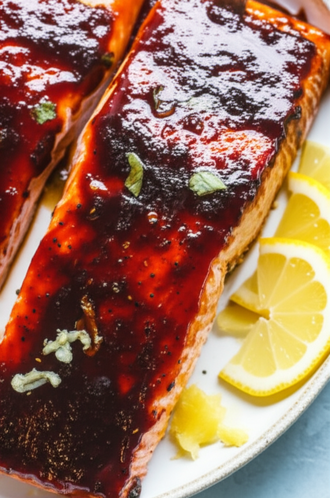 Barbecue Glazed Salmon image