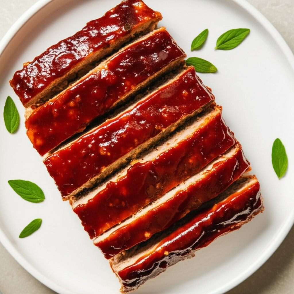 Barbecue Glazed Turkey Meatloaf Ww Crock Pot image