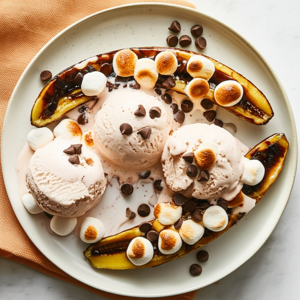 Barbecued Banana Splits image