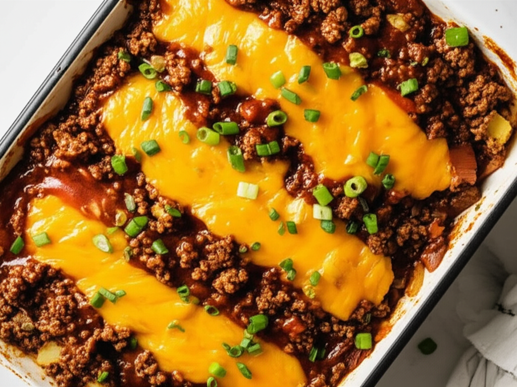 Barbecued Beef And Potato Casserole image