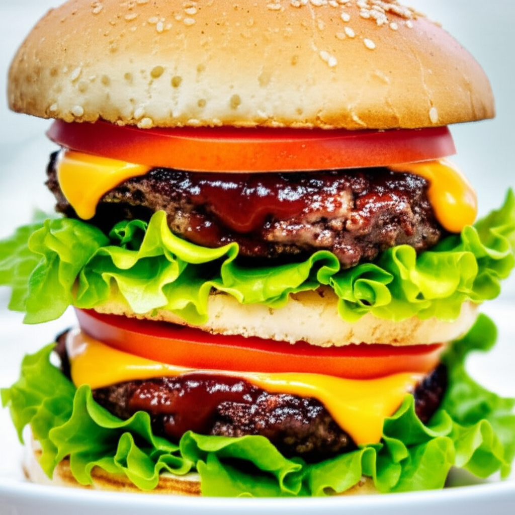 Barbecued Cheddar Burgers image
