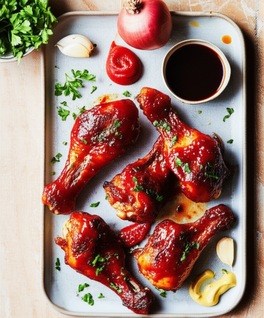 Barbecued Chicken Drumsticks image