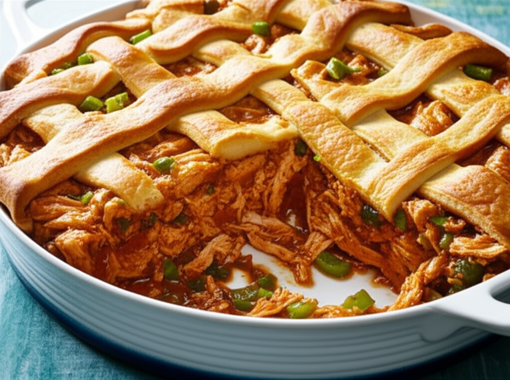 Barbecued Chicken Pot Pie From Cooking Light image