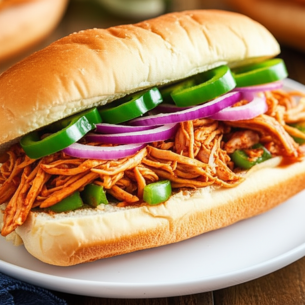 Barbecued Chicken Sandwiches image