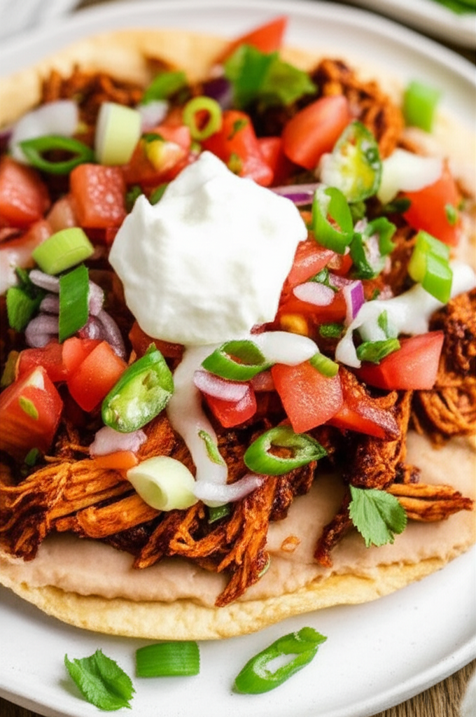 Barbecued Chicken Tostados Ww 8 Pts image