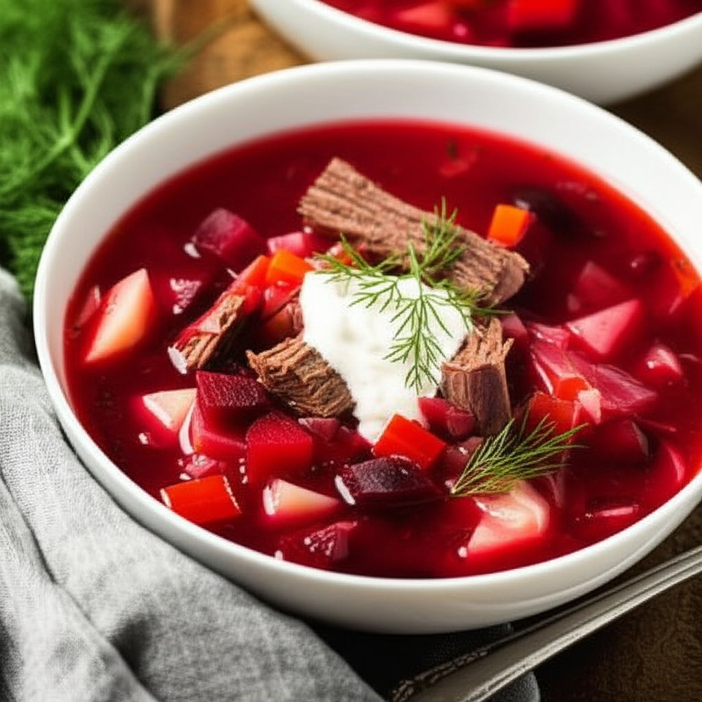 Russian Beef And Vegetable Soup image