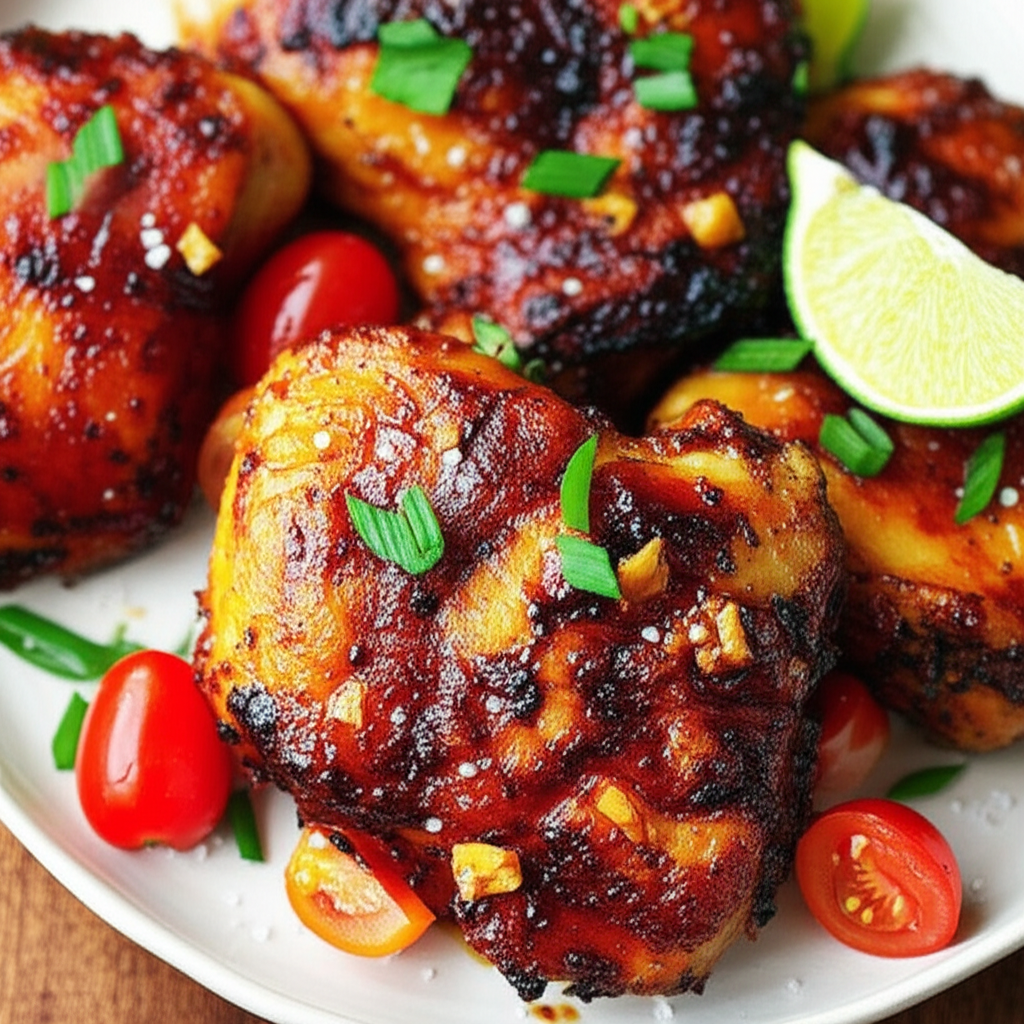 Barbecued Garlic Chicken image