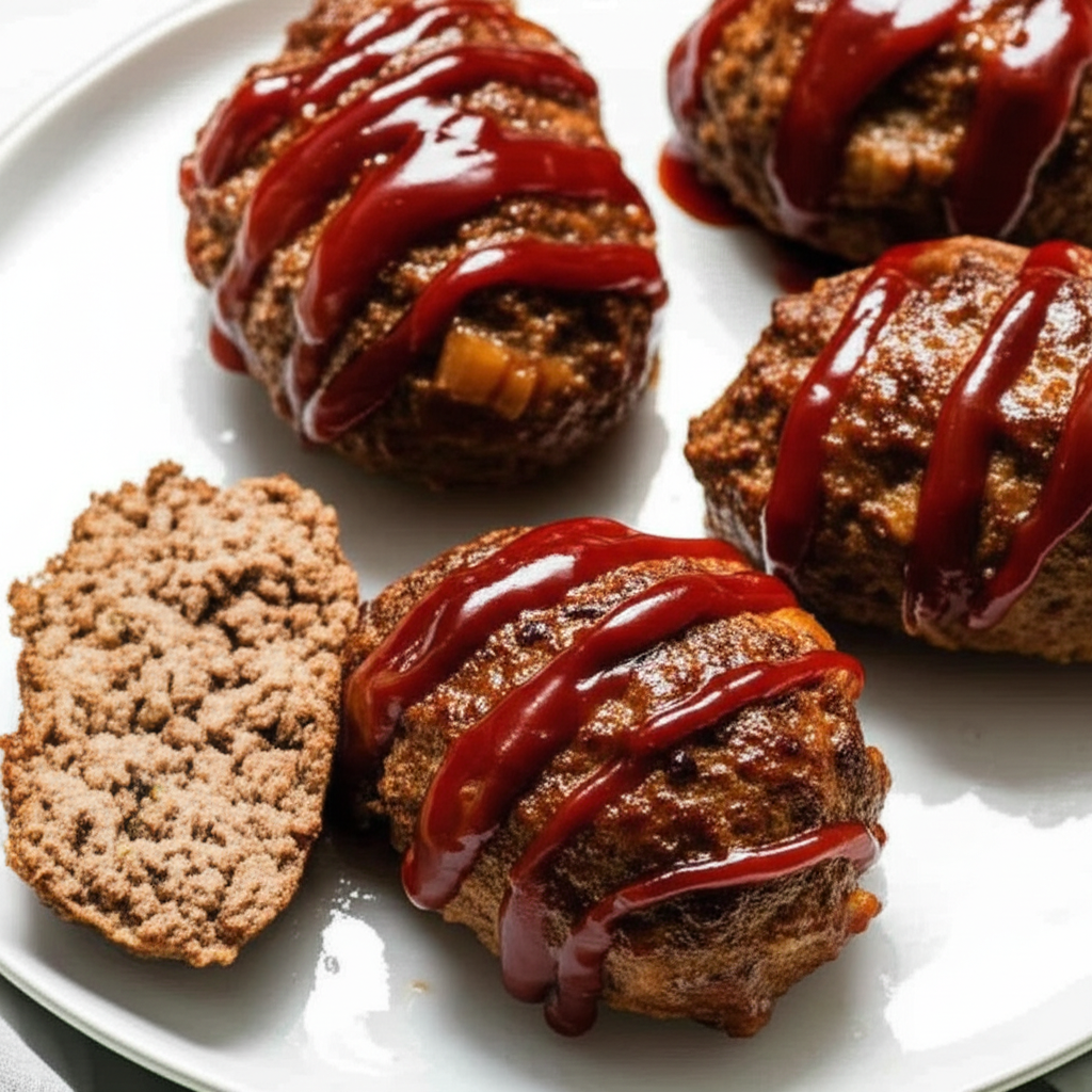 Barbecued Onion Meat Loaves image
