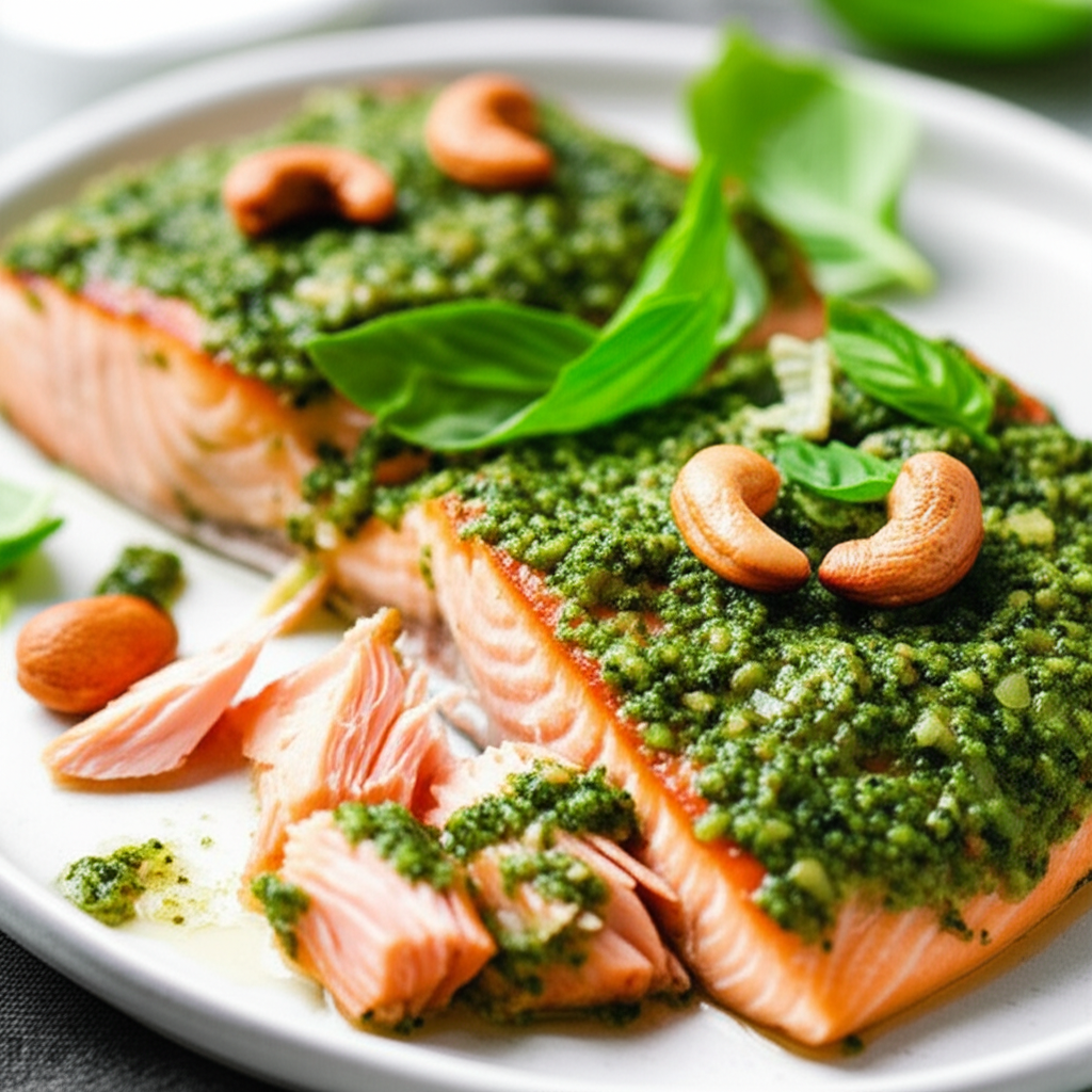 Barbecued Pesto Fish image