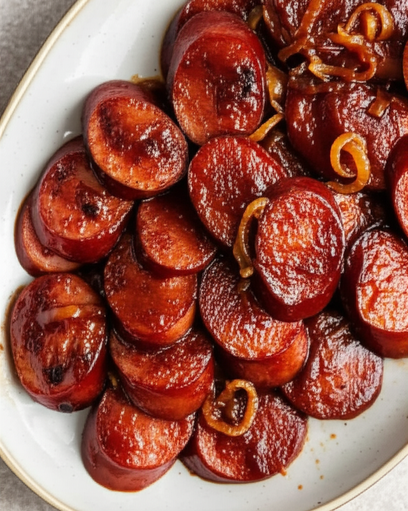 Barbecued Polish Sausage Or Kielbasa image