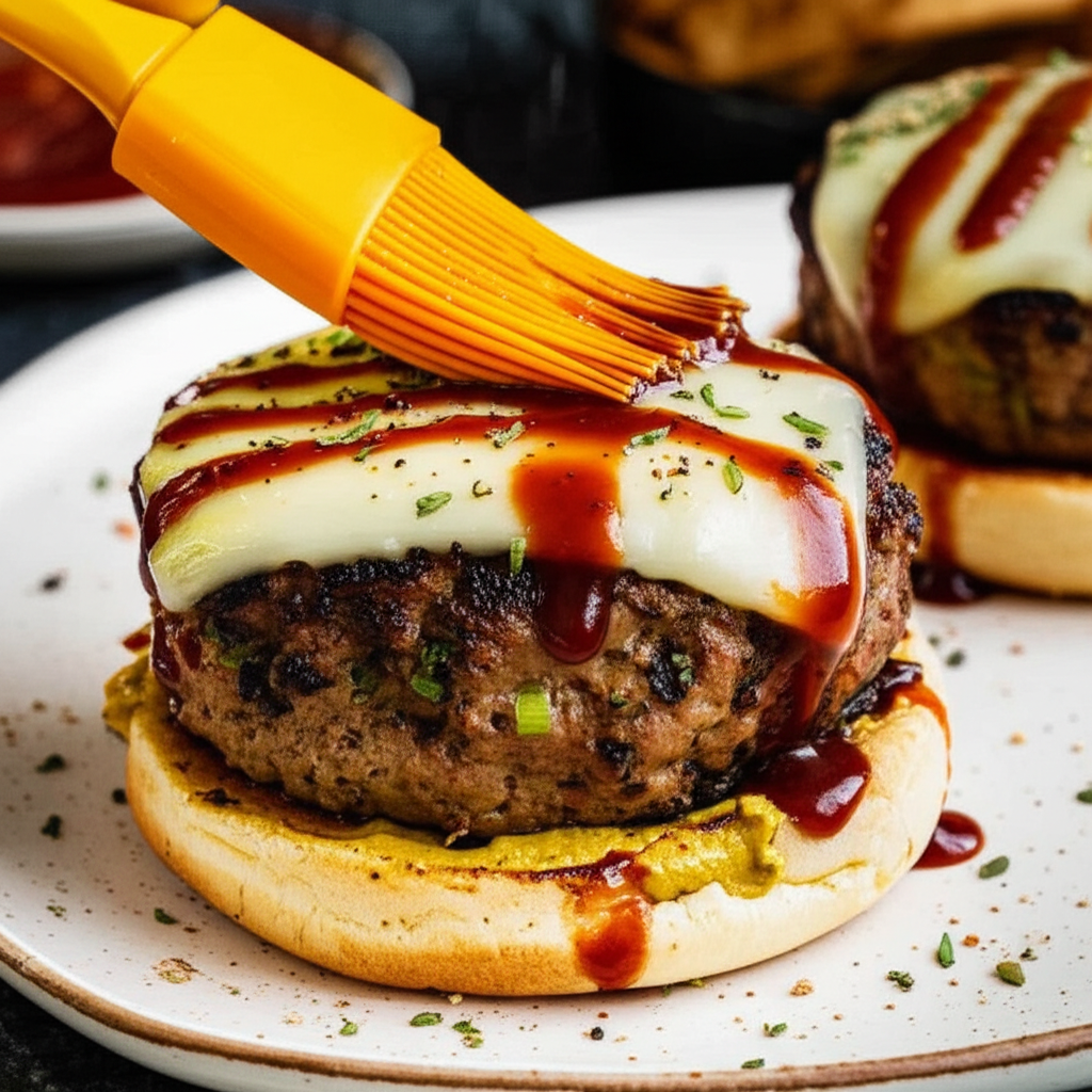 Barbecued Pork Burgers image