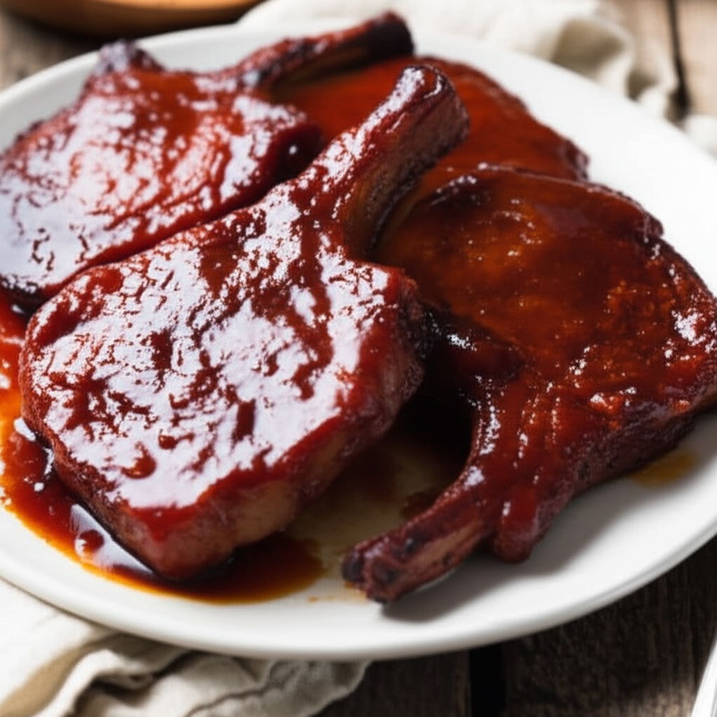 Barbecued Pork Chops image