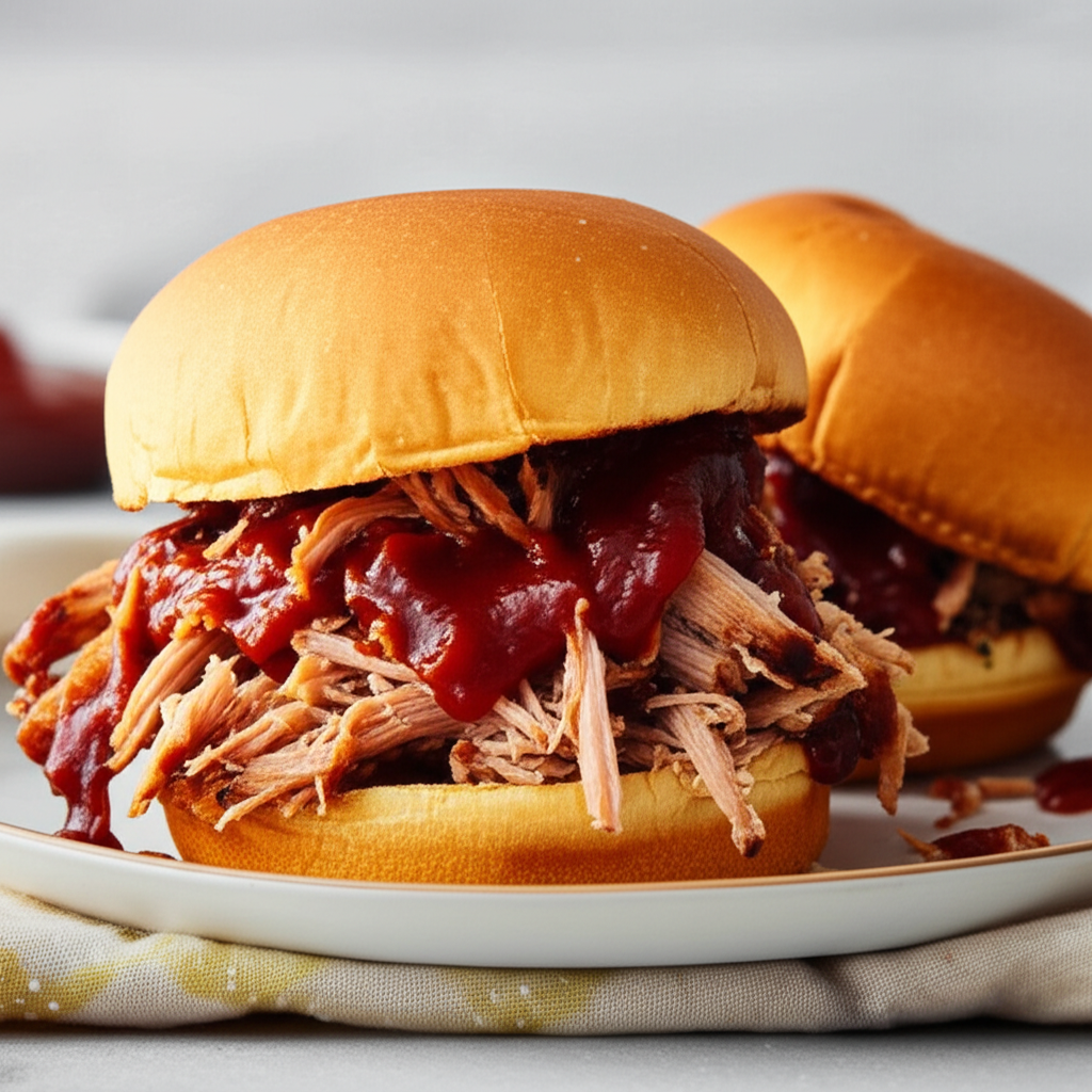 Barbecued Pork Sandwiches image