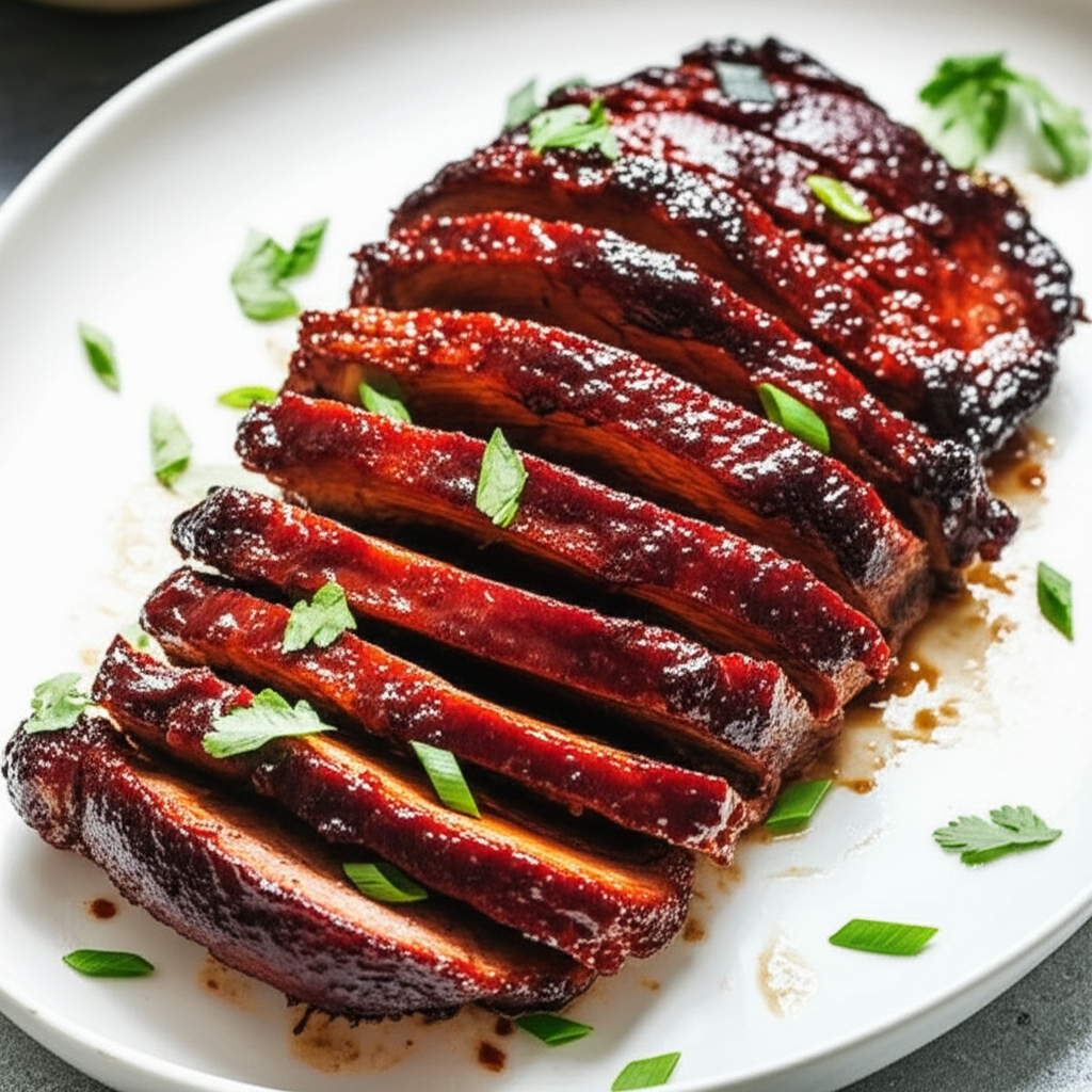 Barbecued Red Roast Pork Tenderloin image