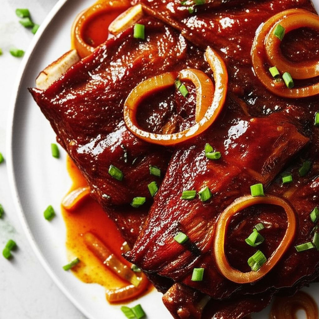 Barbecued Ribs Either Beef Or Pork image