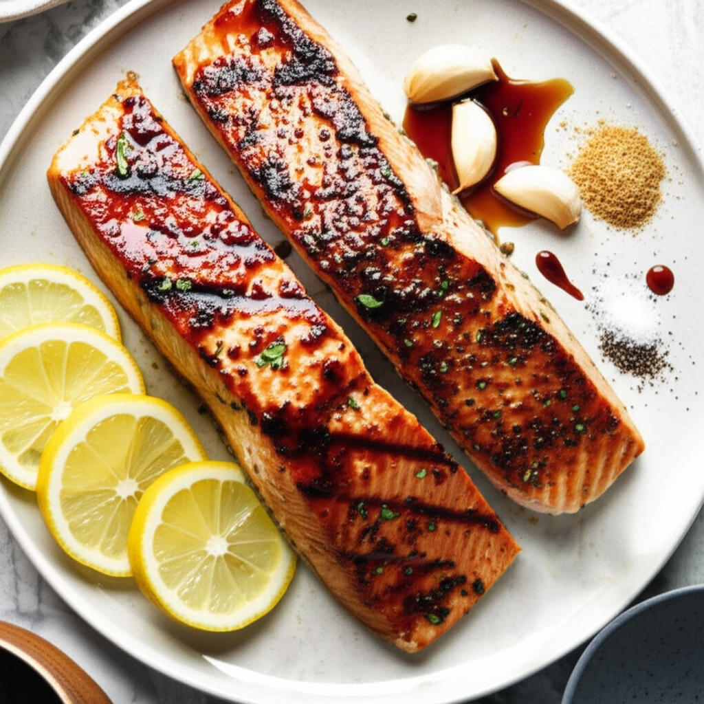 Barbecued Salmon And Easy Marinade image