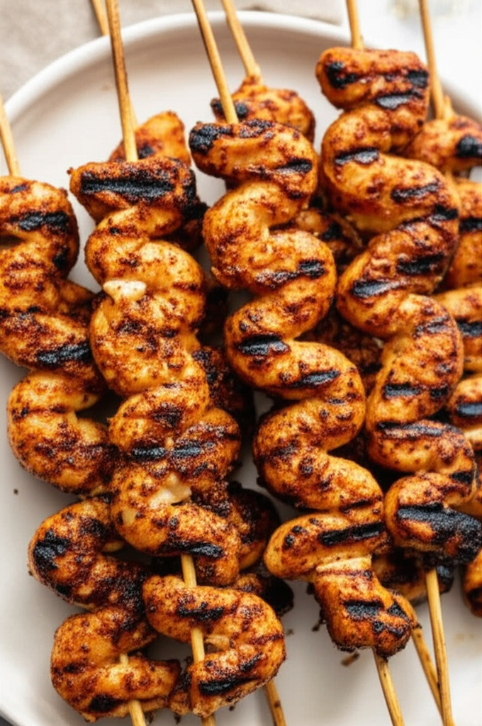 Barbecued Shrimp And Chicken image