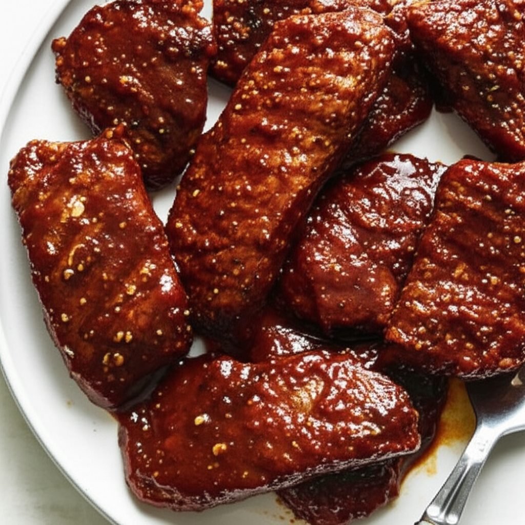 Barbecued Spicy Beef Minute Steaks image