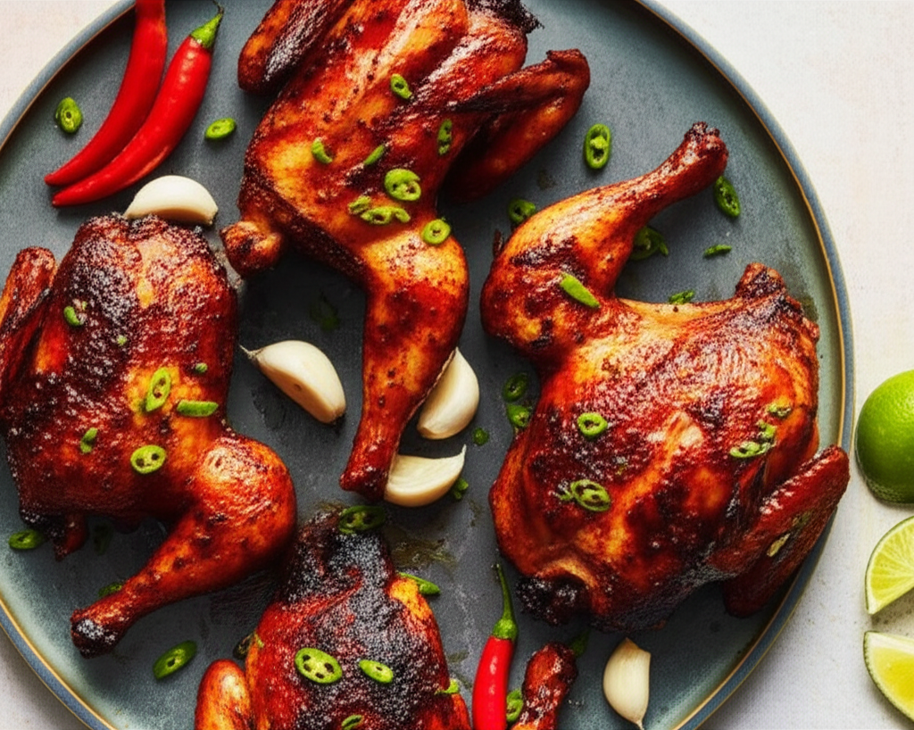 Barbecued Vietnamese 5 Spice Cornish Game Hens image