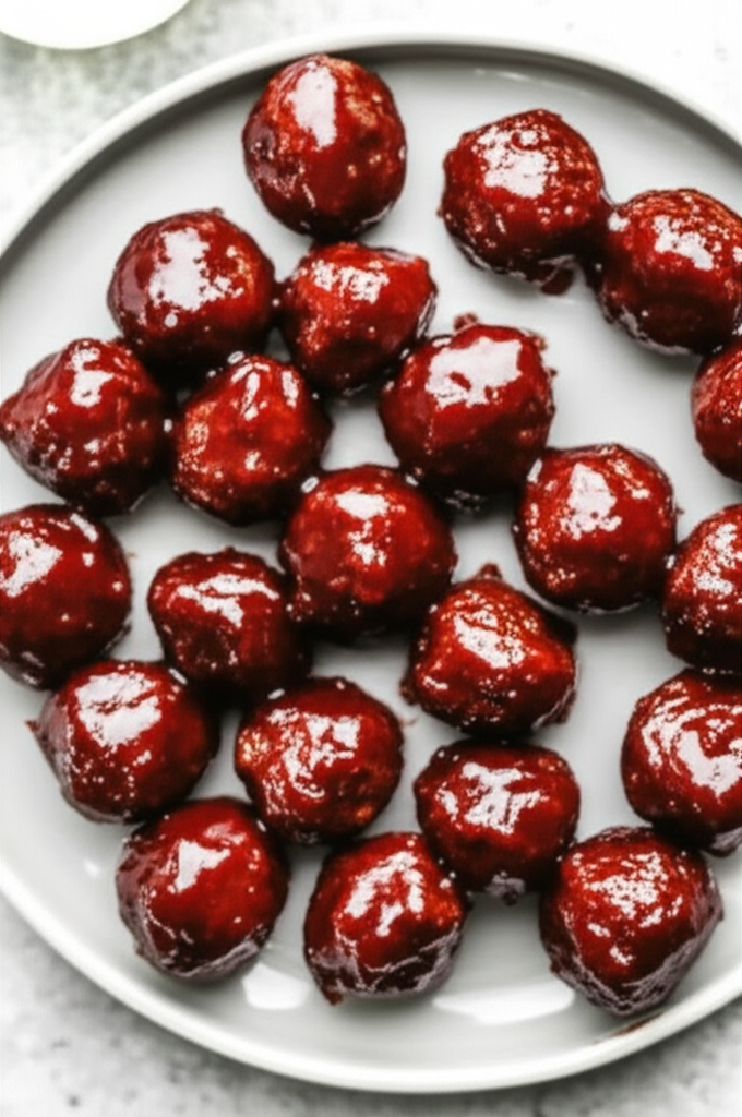 Barbeque Glazed Meatballs image