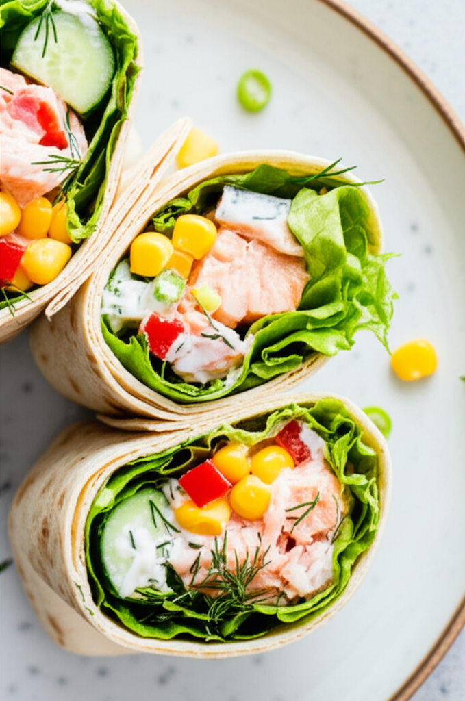 Salmon Salad Wrap image