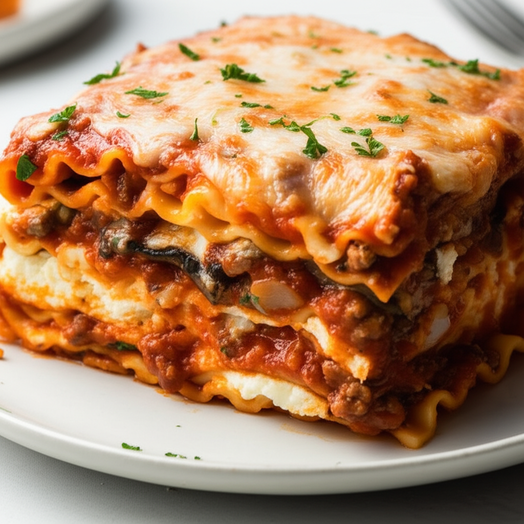 8 Cheese Meat Lasagna image
