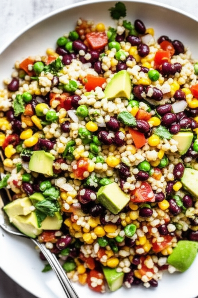 Barley And Black Bean Salad image