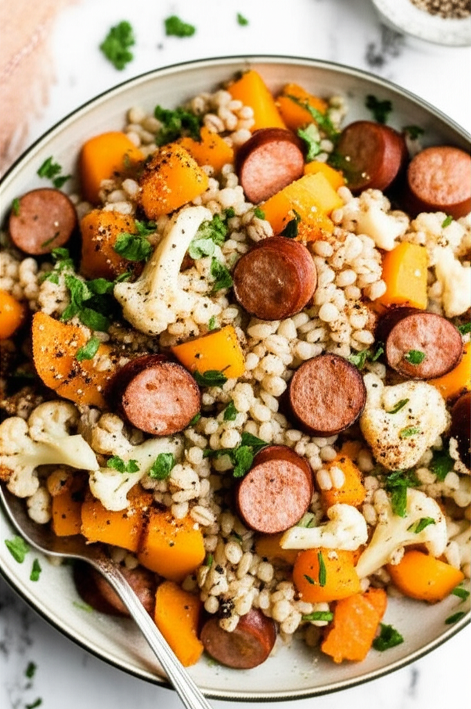 Barley And Kielbasa Pilaf image