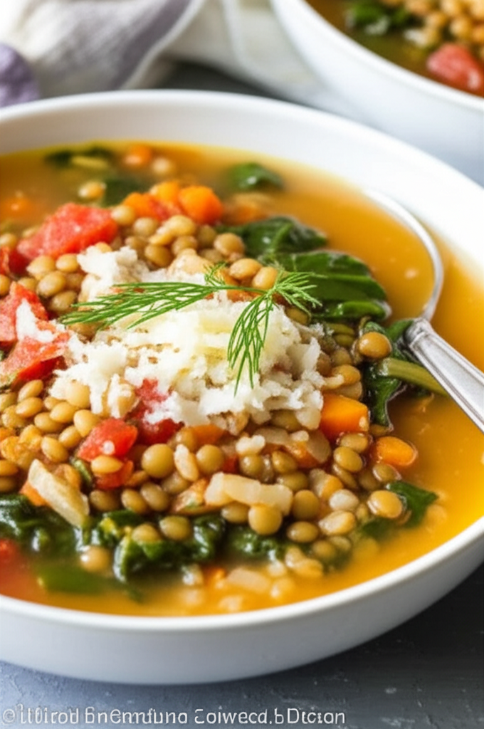 Barley And Lentil Soup With Swiss Chard image