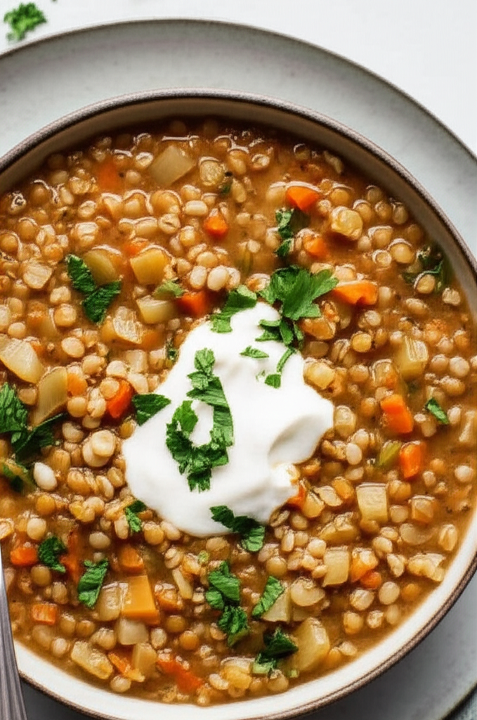 Barley Lentil Soup image