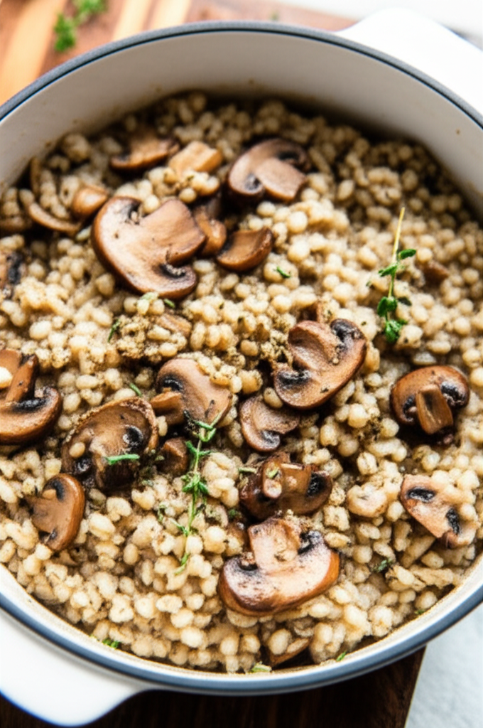 Barley Mushroom Bake image