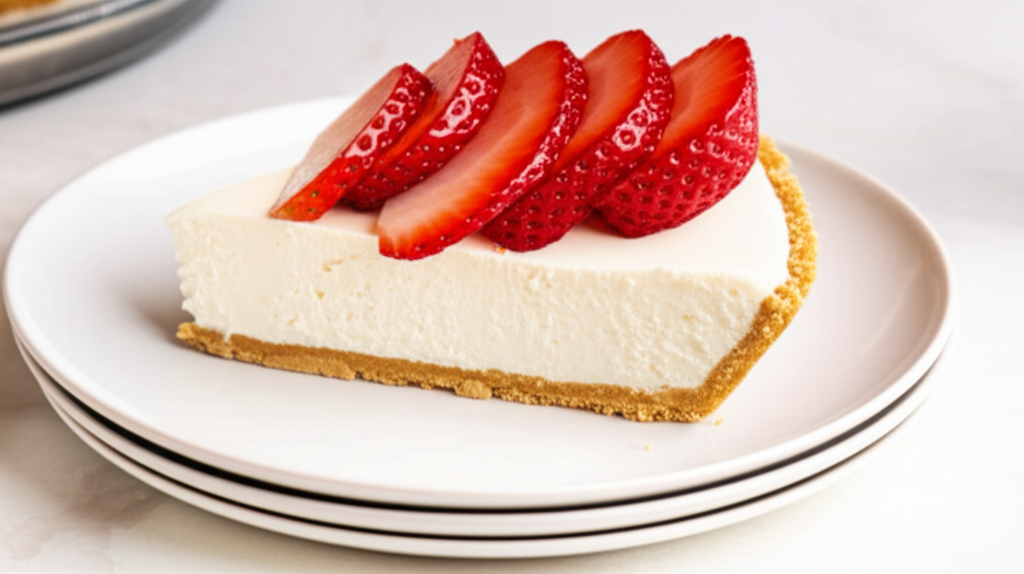 8 Minute Cheesecake W Strawberries image