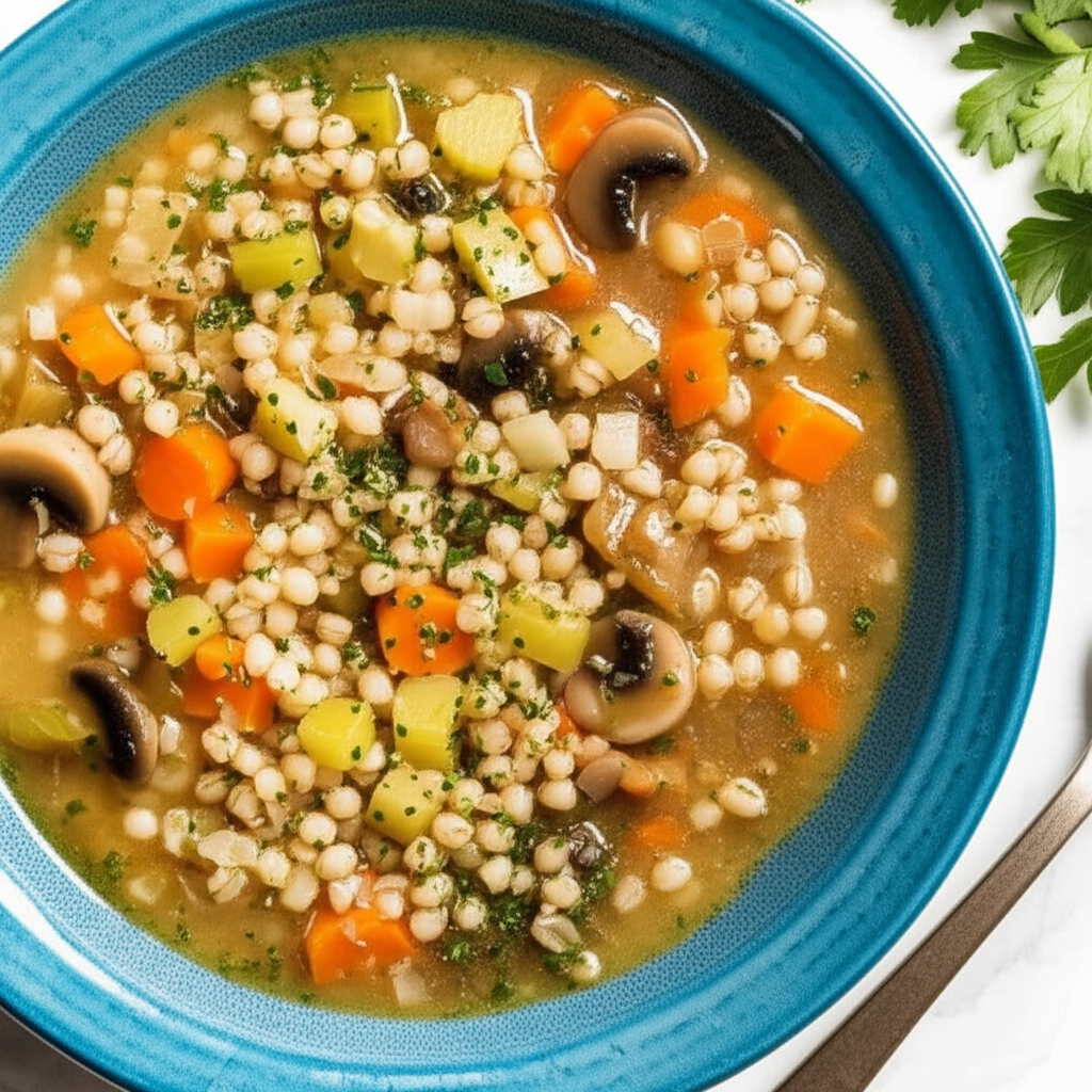 Barley Vegetable Soup image
