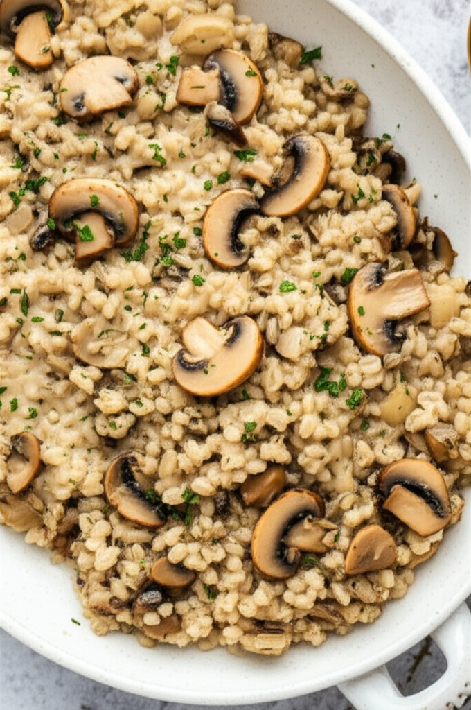Barley With Mushrooms Scotland image