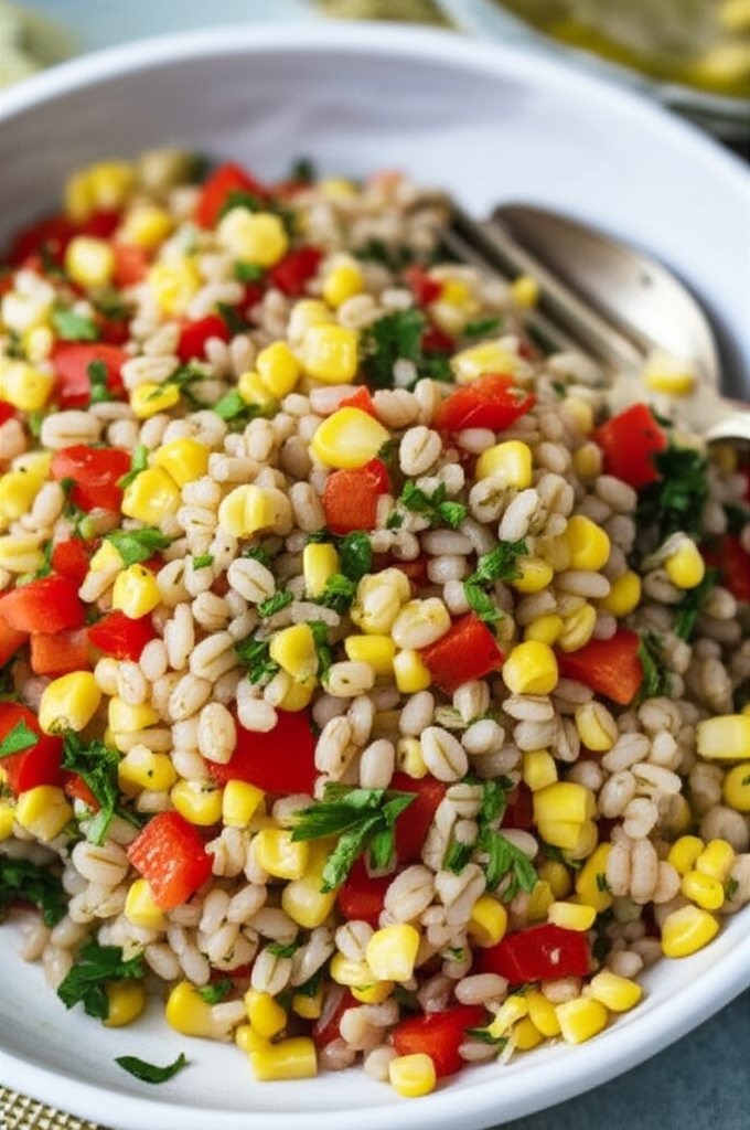 Barley Bell Pepper Corn Salad image