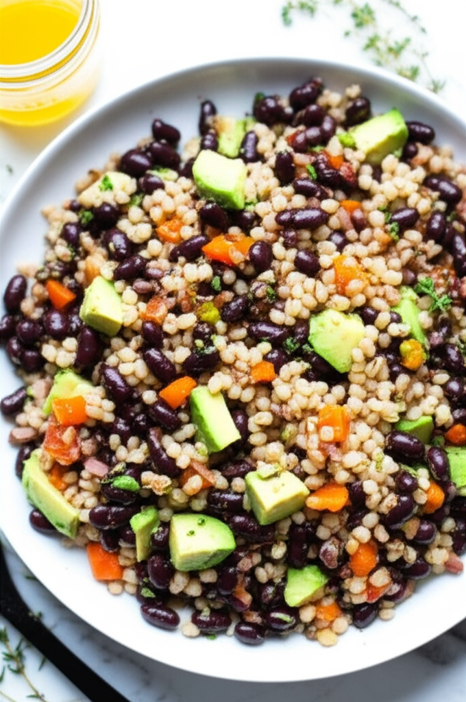 Barley Black Bean Avocado Salad image