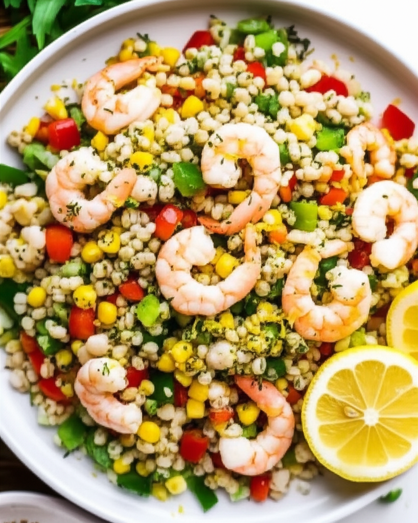Barley Shrimp And Corn Salad image