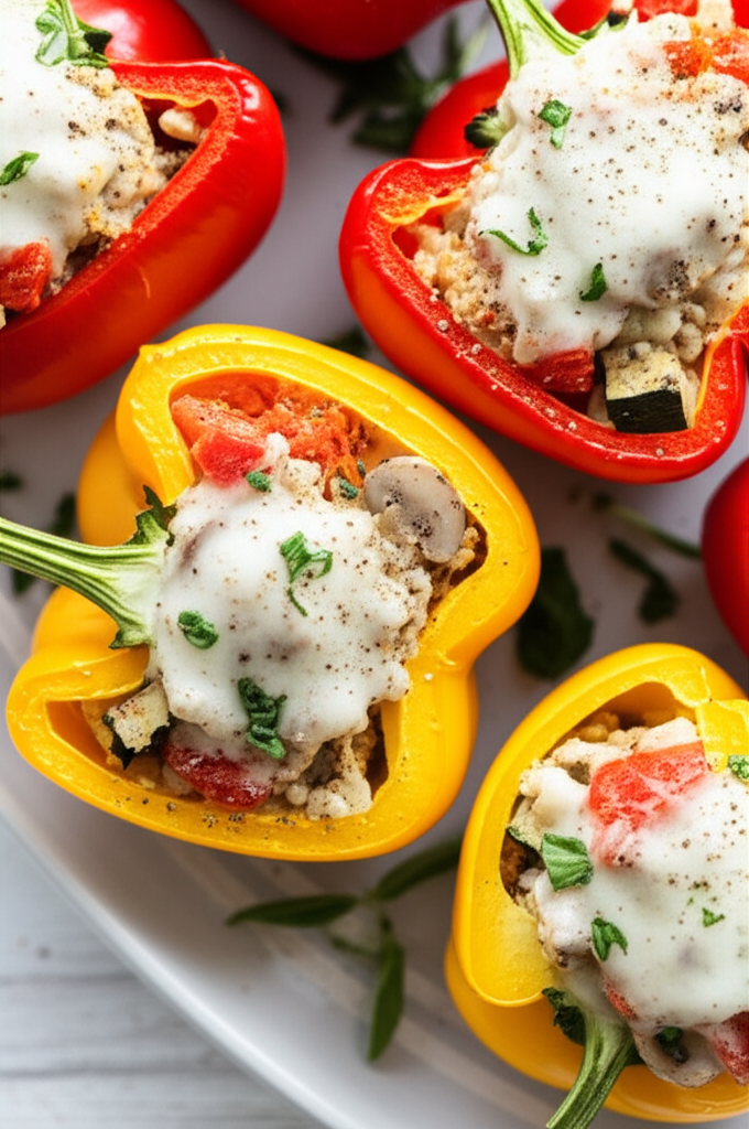 Barley Stuffed Bell Peppers image