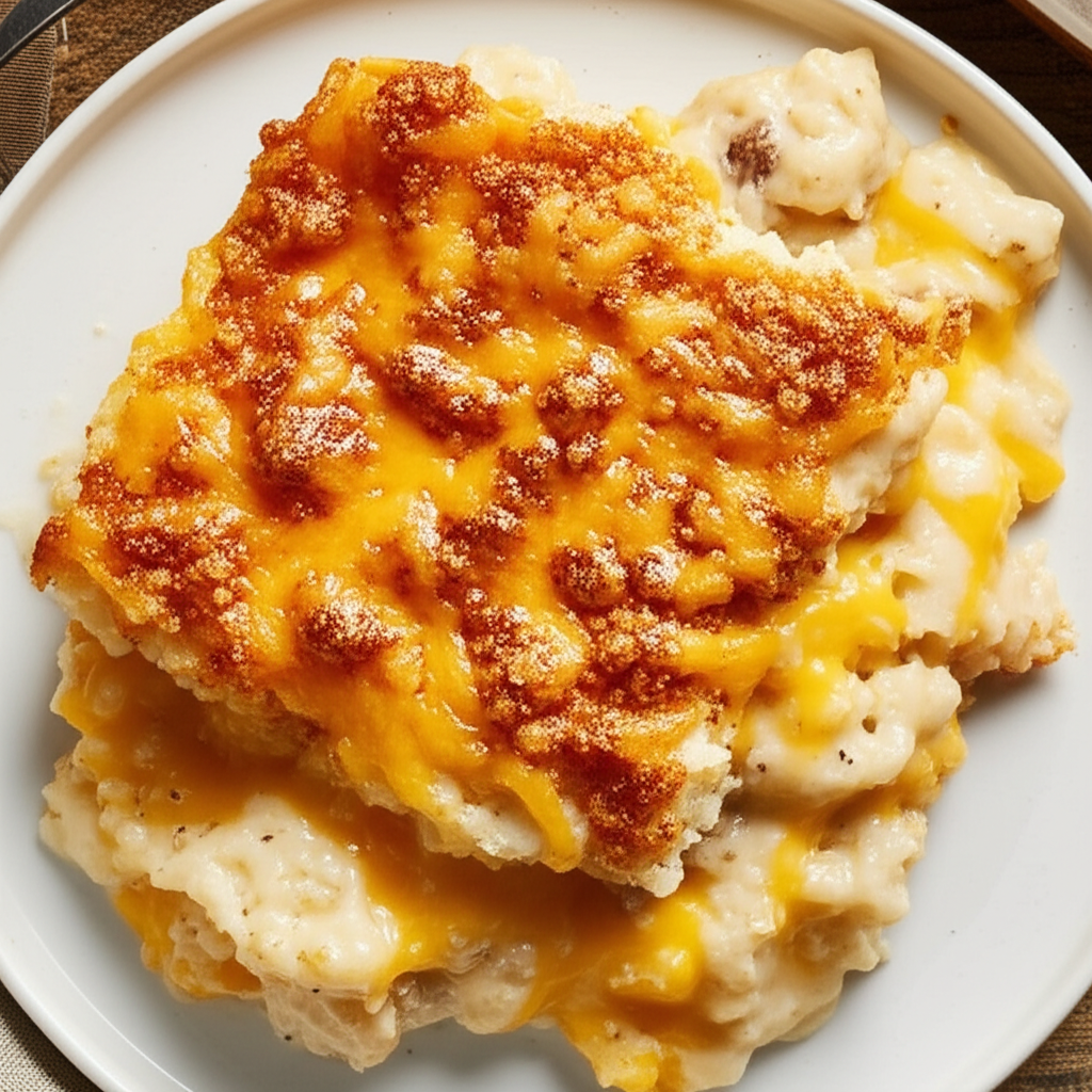 Barrel Of Crackers Hash Browns Casserole Copycat image