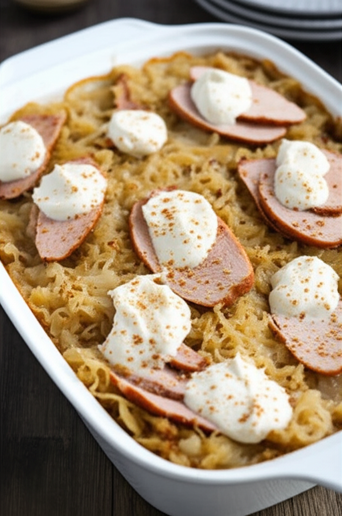 Barvarian Sauerkraut Casserole image