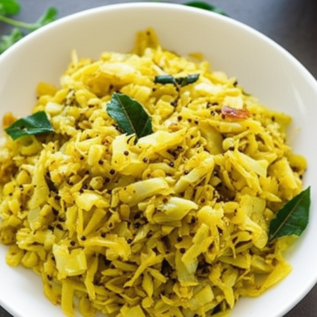 Basic Boiled Cabbage Sabzi image