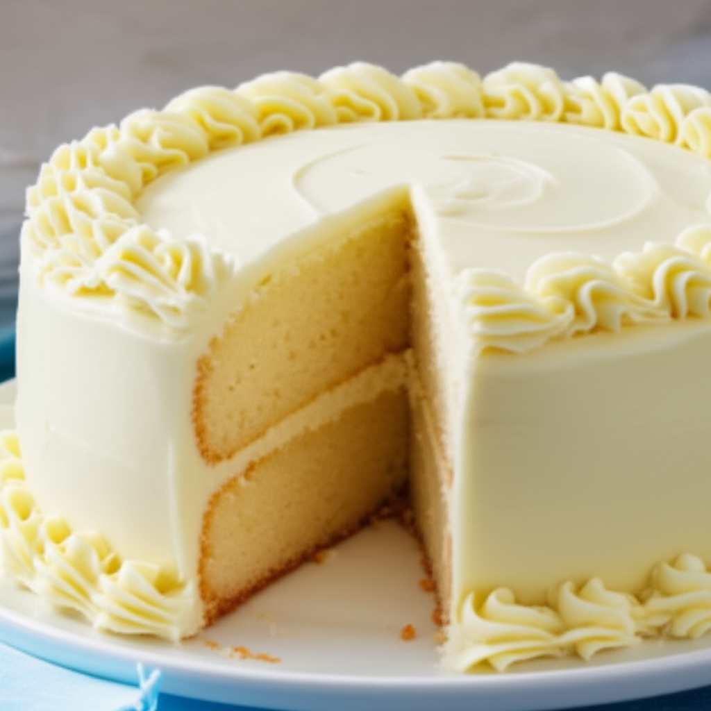 Basic Butter Cake Buttercream Frosting image